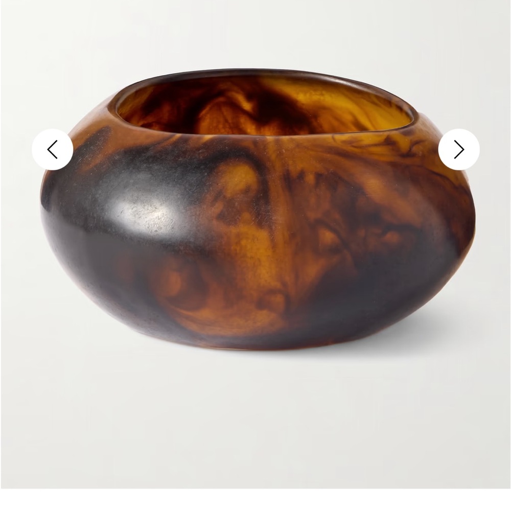 Large Boulder tortoiseshell resin bangle